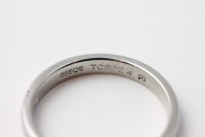 Ring i hvitt gull med diamant - Bilde 4