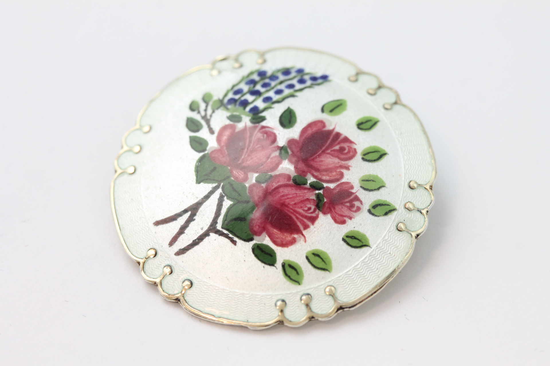 IMG_9387 Emaljert brosje i sølv - Bilde 1