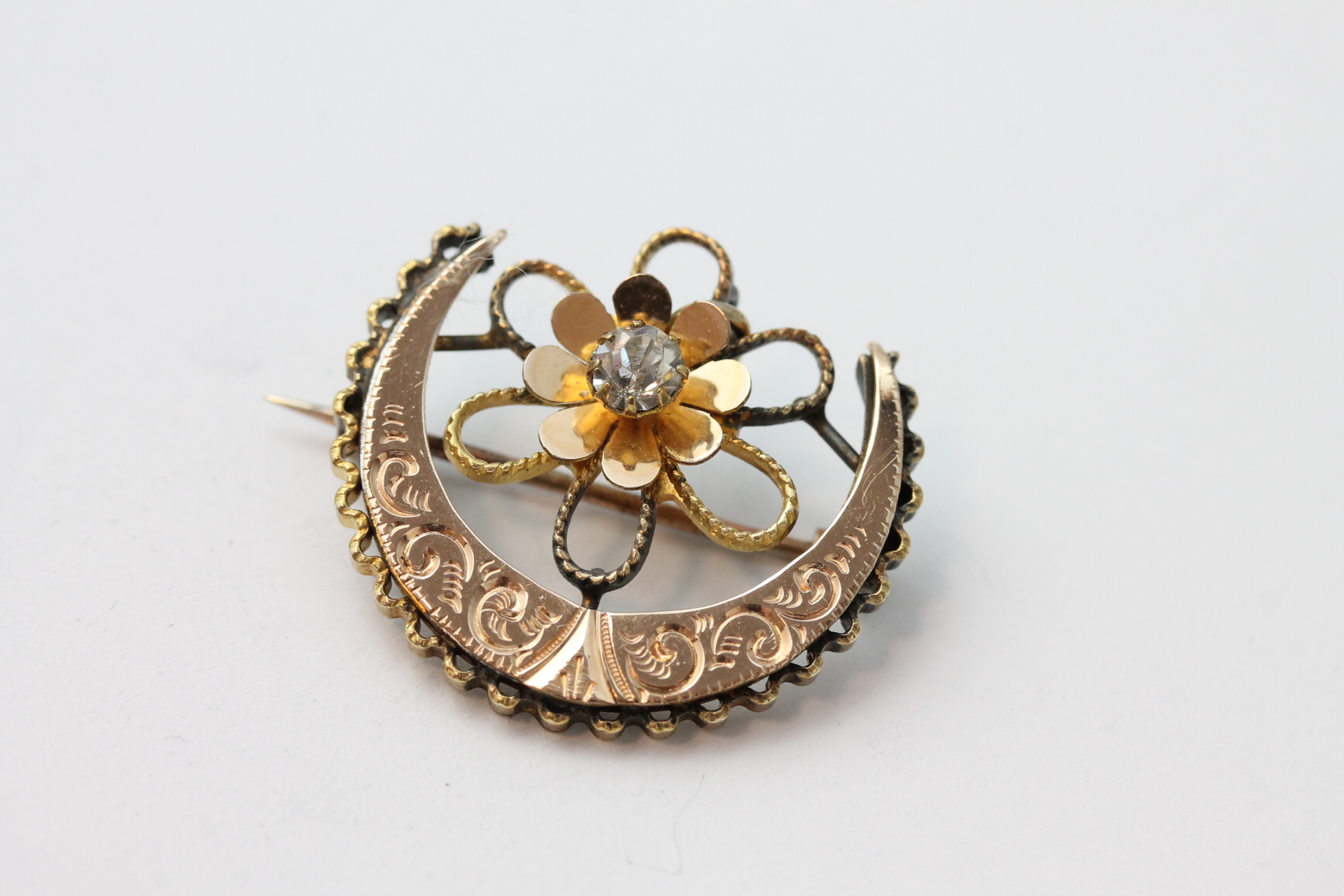 IMG_9461 Brosje i sølv med zirkonia - Bilde 1