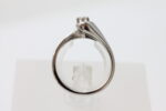Ring i hvitt gull med diamant (0,12ct) - Bilde 3