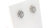 Ørepynt i hvitt gull med diamanter