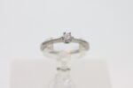 Ring i hvitt gull med diamant (0,20ct) - Bilde 2