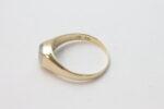 Ring i gult gull med diamant - Bilde 4