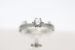Ring i hvitt gull med diamant (0,25ct) - Bilde 2