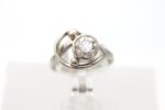 Ring i hvitt gull med diamant (0,75ct) - Bilde 2