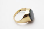Ring i gult gull med hematitt - Bilde 4