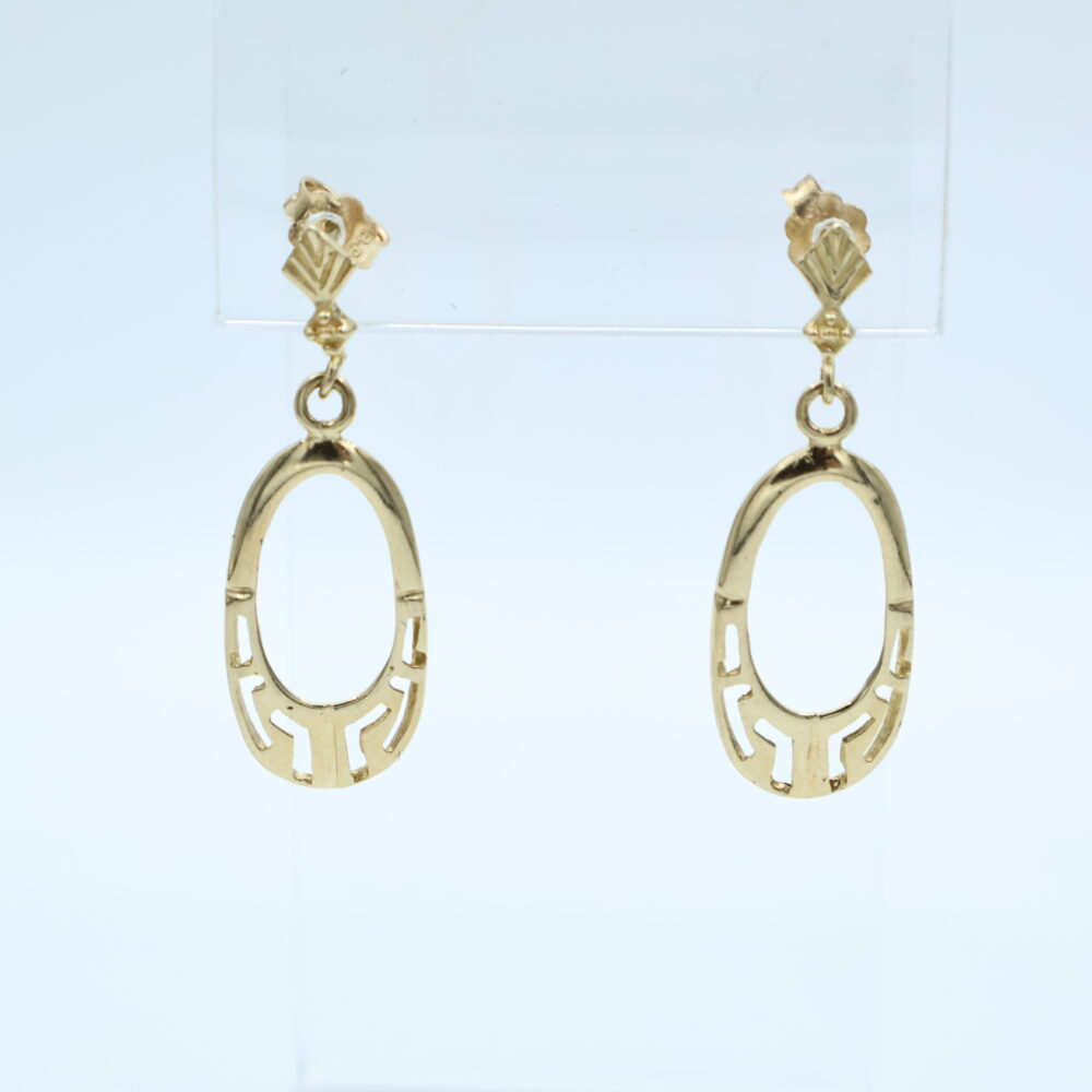 Ørepynt i gult gull