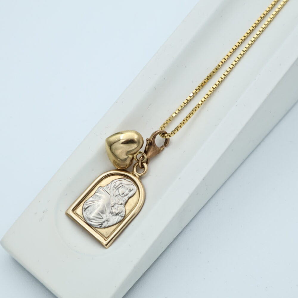 Anheng i flerfarget gull